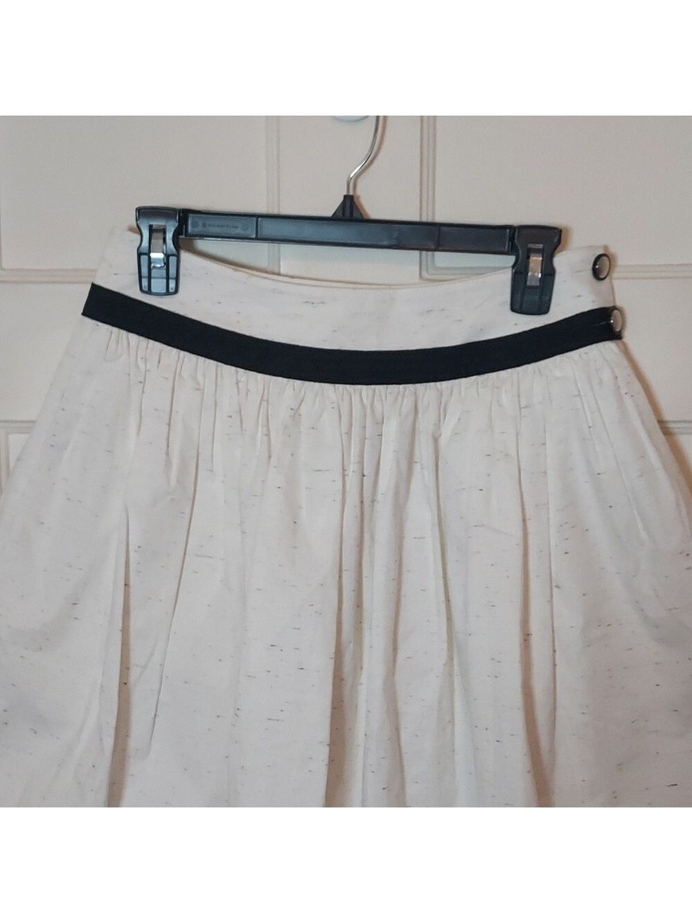 Marchen Speckled Full Skirt In Cream & Navy Size Medium — image 3 of 8